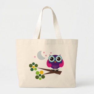 Grand Tote Bag Oliver, le hibou
