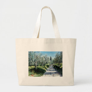 GRAND TOTE BAG OLIVIERS DANS LE PAYSAGE TOSCANE