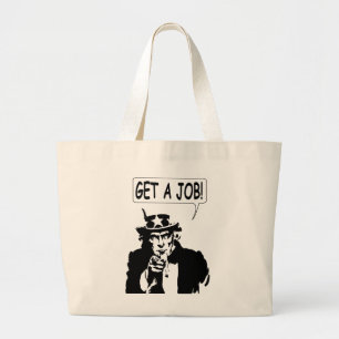 Grand Tote Bag Oncle Sam Obtient Un Emploi