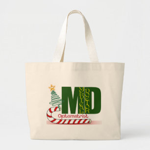 GRAND TOTE BAG OPHTALMOLOGISTE DE JOYEUX NOËL D'OPTOMÉTRIE