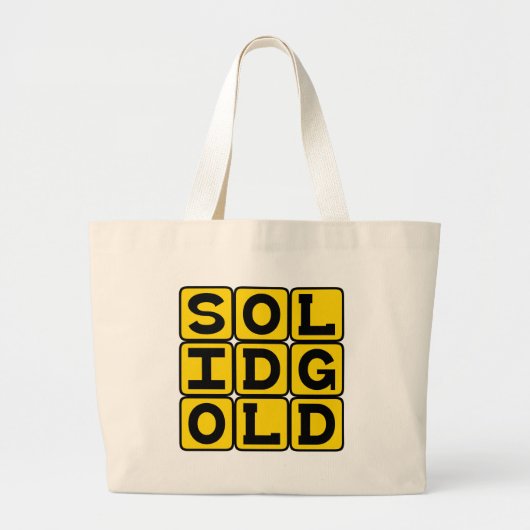Grand Tote Bag Or Massif, Mème Internet (Devant)