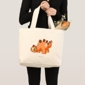 Grand Tote Bag Orange de Chomby (Devant (produit))