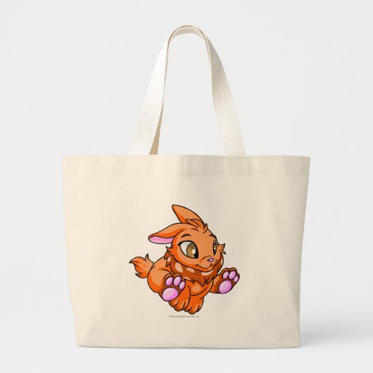 Grand Tote Bag Orange de Cybunny (Devant)