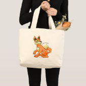 Grand Tote Bag Orange de Lupe (Devant (produit))