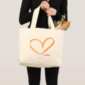 Grand Tote Bag Orange d'OpenHeart (Devant (produit))