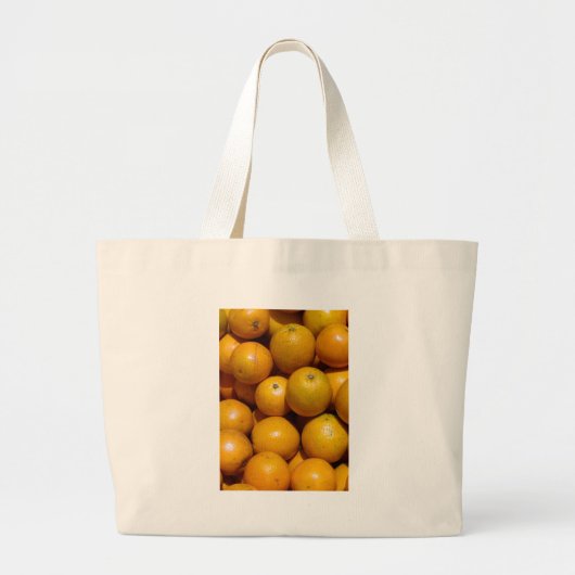Grand Tote Bag Oranges fruits Floride marché orange (Devant)