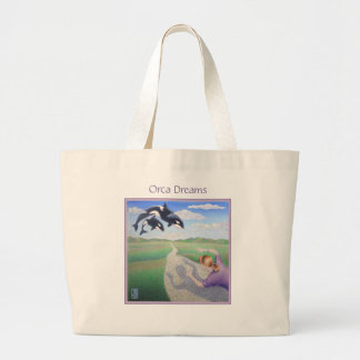 Grand Tote Bag Orca Dreams "C'est ma planète aussi !"