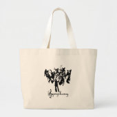 Grand Tote Bag Orchestre SYMPHONIQUE dans un design stylisé (Devant)