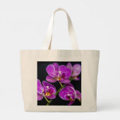 Grand Tote Bag Orchidée violette (Dos)