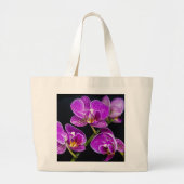 Grand Tote Bag Orchidée violette (Devant)