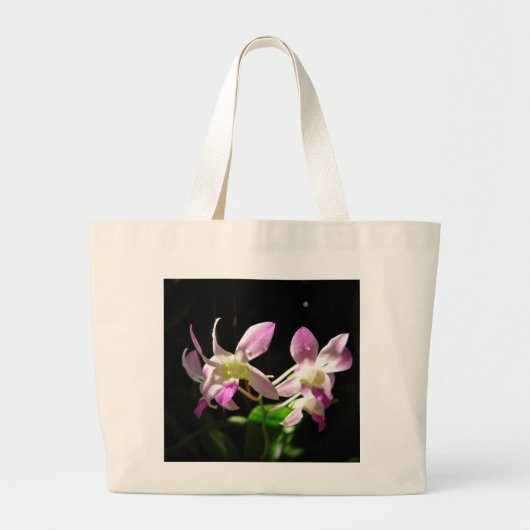 Grand Tote Bag Orchidées roses (Devant)