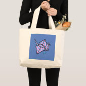Grand Tote Bag Origami Crane Fourre-tout (Devant (produit))