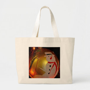 Grand Tote Bag Ornement de neige givrée