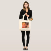 Grand Tote Bag Otello Orange Étiquette (Devant (modèle))