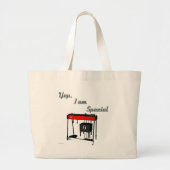 Grand Tote Bag Ouais je suis spécial - guitare hawaïenne de (Devant)