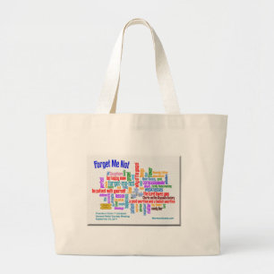 Grand Tote Bag Oubliez-moi pas entretien par le Président