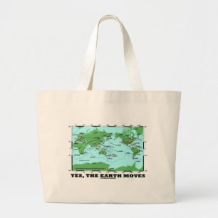 Grand Tote Bag Oui la terre se déplace (les tremblements de terr