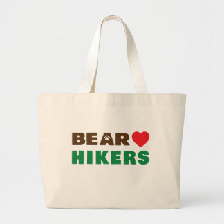 Grand Tote Bag Ours amour randonneur