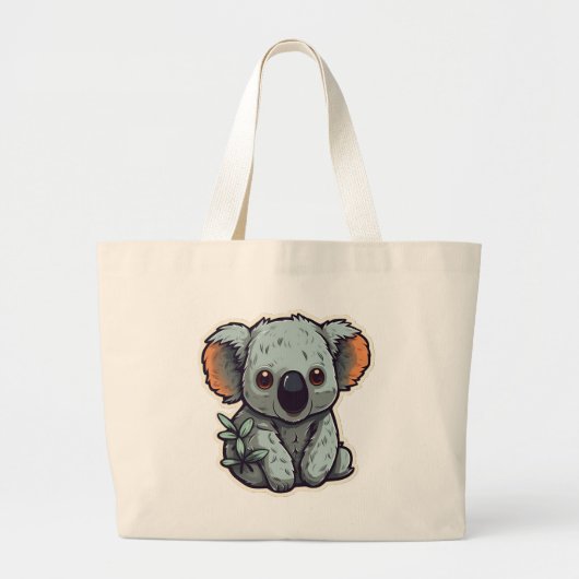 GRAND TOTE BAG OURS DE CARTOON KOALA (Devant)