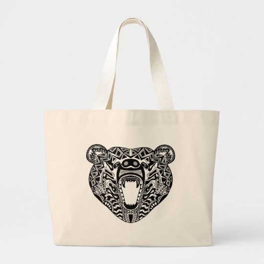 Grand Tote Bag Ours de style (Devant)