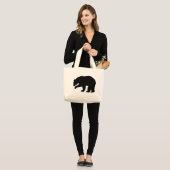 GRAND TOTE BAG OURS NOIR (Devant (modèle))