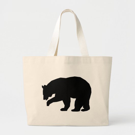 GRAND TOTE BAG OURS NOIR (Devant)