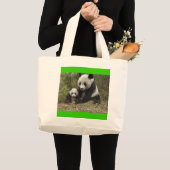 Grand Tote Bag Ours panda (Devant (produit))