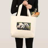 Grand Tote Bag Ours panda (Devant (produit))