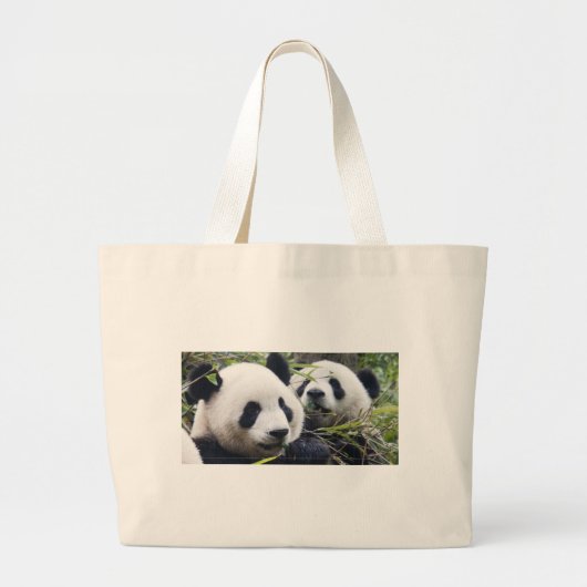 Grand Tote Bag Ours panda (Devant)