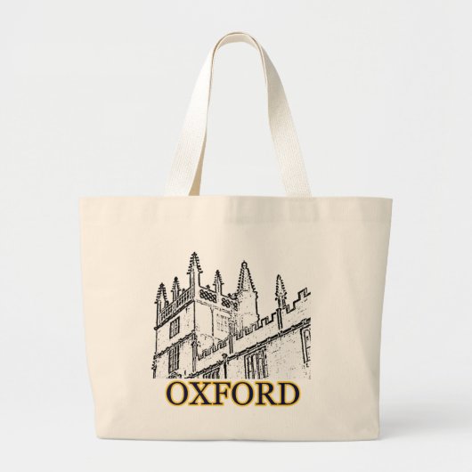 Grand Tote Bag Oxford Angleterre 1986 spirales de construction (Devant)