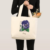 Grand Tote Bag P pour le monogramme de fleur de pensée (Devant (produit))