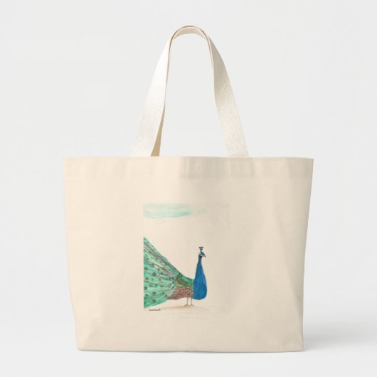 Grand Tote Bag Pacock (Devant)