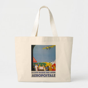 Grand Tote Bag Pair Basque Avion de Cote de La
