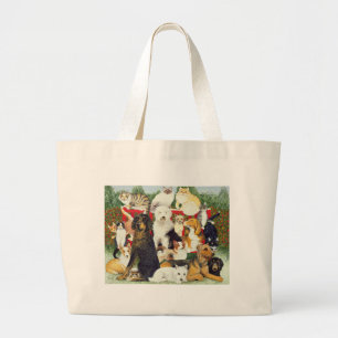 Grand Tote Bag Paix de Noël