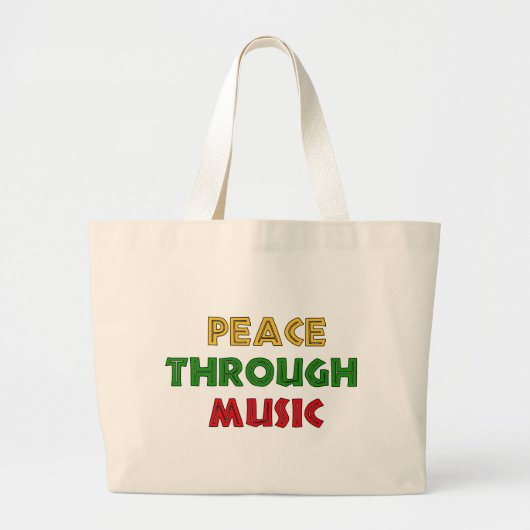 Grand Tote Bag Paix par la musique (Devant)