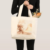 Grand Tote Bag Palmier Tropical Rustique (Devant (produit))