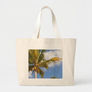 Grand Tote Bag palmiers sur la plage