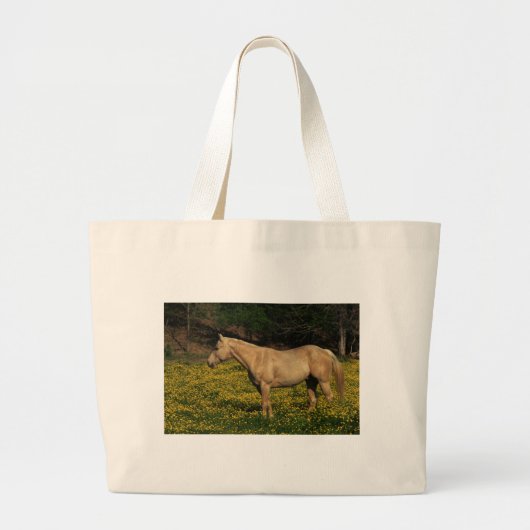 Grand Tote Bag Palomino en Fleurs Jaunes (Devant)