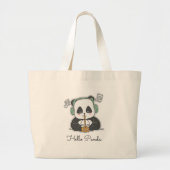 Grand Tote Bag panda (Devant)