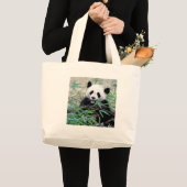 Grand Tote Bag Panda Manger Feuilles (Devant (produit))