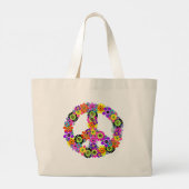 Grand Tote Bag Panneau de paix (Dos)
