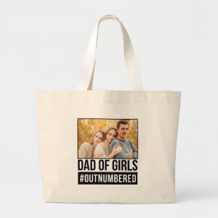 Grand Tote Bag Papa des filles #Surnuméroté