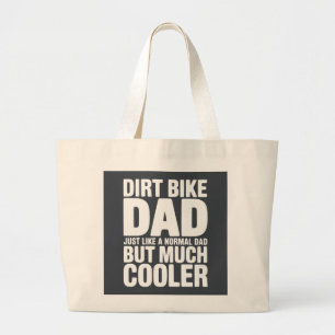 Grand Tote Bag Papa drôle de moto cross Humour Rigolo Motocross P