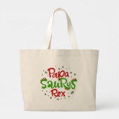 Grand Tote Bag Papa Saurus Rex Graphic (Dos)
