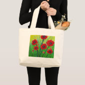 Grand Tote Bag Papes rouges (Devant (produit))