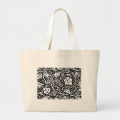 Grand Tote Bag Papier peint Motif William Morris Grape (Devant)