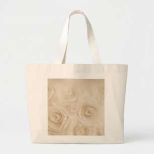 Grand Tote Bag Papier Sepia Roses