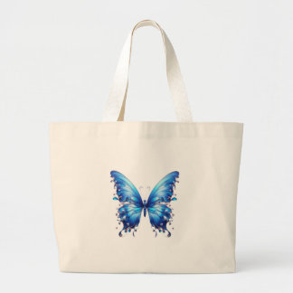 Grand Tote Bag papillon bleu