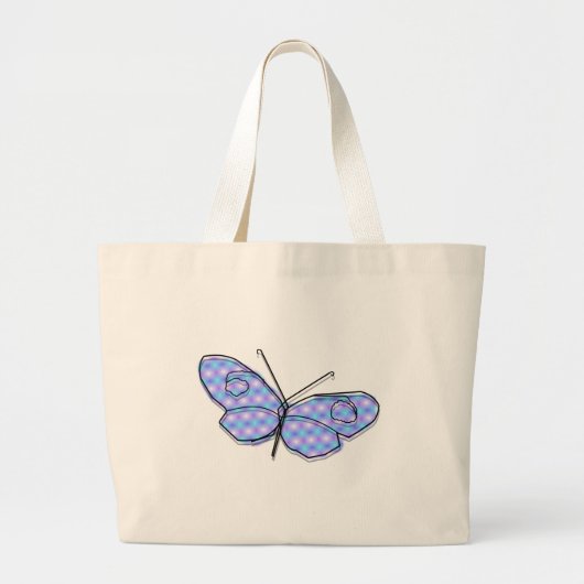 Grand Tote Bag Papillon cosmique (Devant)