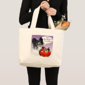 Grand Tote Bag Papillon Halloween Candy (Devant (produit))